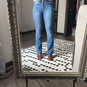 Light wash high waisted flare jeans